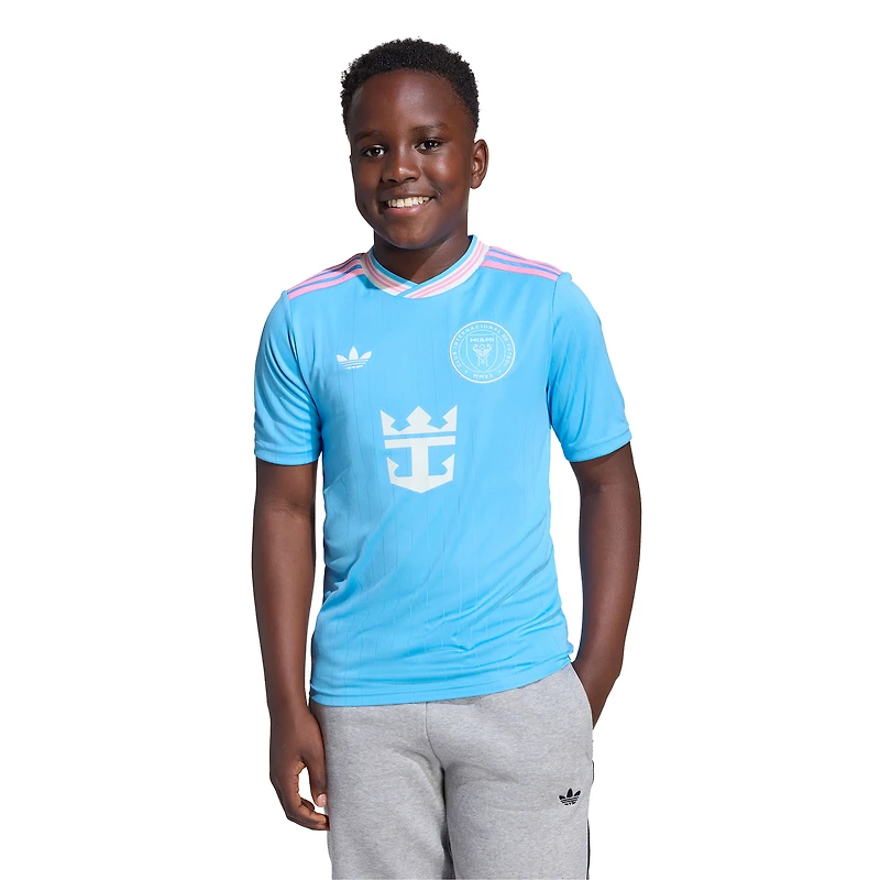 Maillot réplique bleu Inter Miami CF 2025 pour jeune adidas Originals Lionel Messi