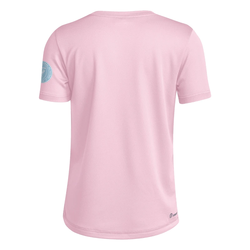 T-shirt adidas rose pour jeunes, collection Archives Inter Miami CF 2025