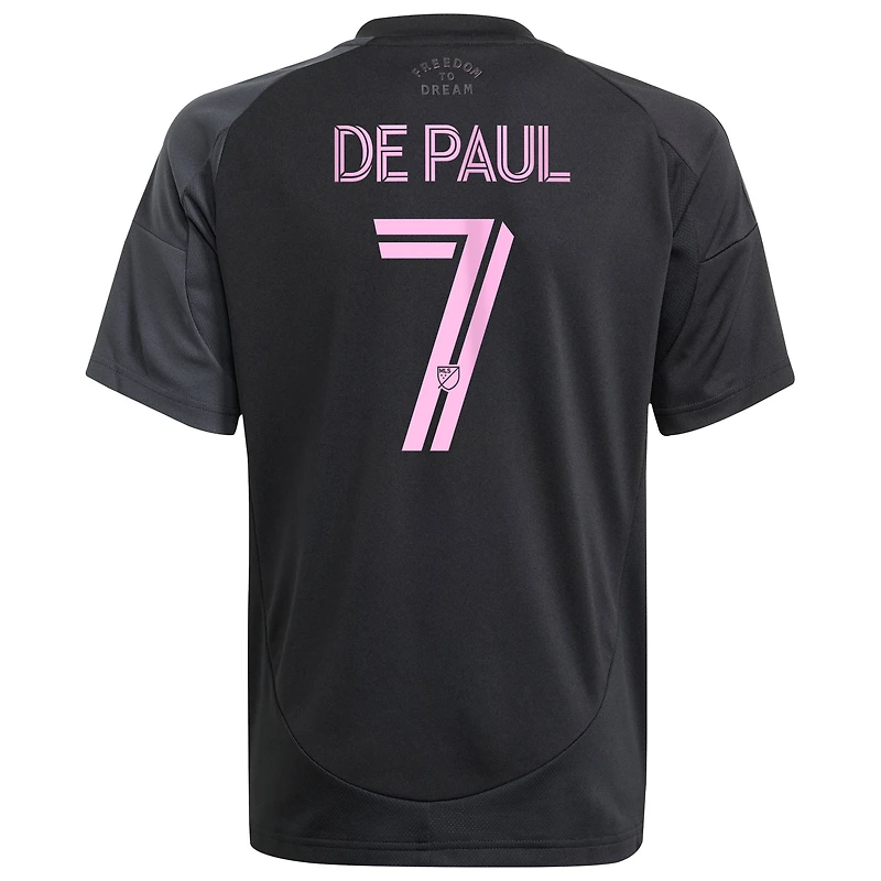 Maillot De joueur réplique adidas Rodrigo Paul noir Inter Miami CF 2025 The Fortitude Kit