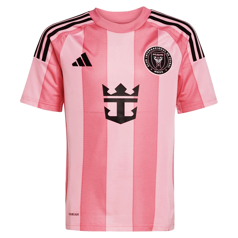 Youth adidas Sergio Busquets Light Pink Inter Miami CF 2025 Euforia Replica Player Jersey