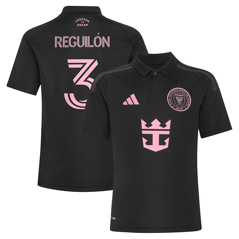 Maillot adidas Sergio Reguilón noir Inter Miami CF 2026 Presagio Replica pour jeune