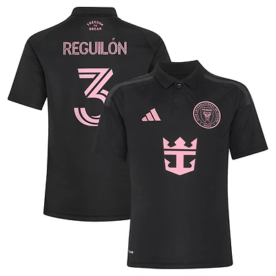 Maillot adidas Sergio Reguilón noir Inter Miami CF 2026 Presagio Replica pour jeune