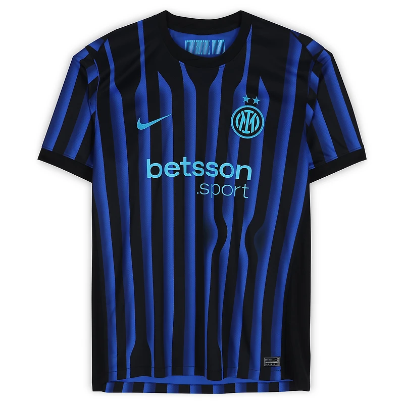 Christian Vieri Inter Milan Autographed Black/Blue Nike Modern Home Jersey