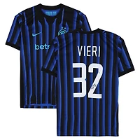 Christian Vieri Inter Milan Autographed Black/Blue Nike Modern Home Jersey