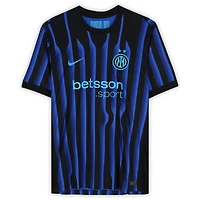 Javier Zanetti Inter Milan Autographed Black/Blue Nike Modern Home Jersey
