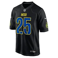 Maillot de football Nike noir Inter Milan 2025 x NFL pour homme