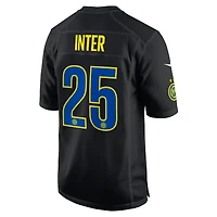 Maillot de football Nike noir Inter Milan 2025 x NFL pour homme