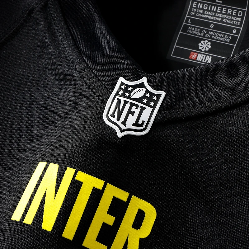 Men's Nike Black Inter Milan 2025 Soccer x NFL Game Jersey