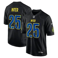 Maillot de football Nike noir Inter Milan 2025 x NFL pour homme