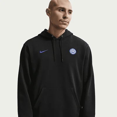 Men's Nike Black Inter Milan Club Crest Fleece Hoodie