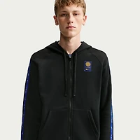 Men's Nike Black Inter Milan Club Raglan Full-Zip Hoodie