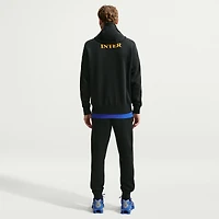 Men's Nike Black Inter Milan Club Raglan Full-Zip Hoodie