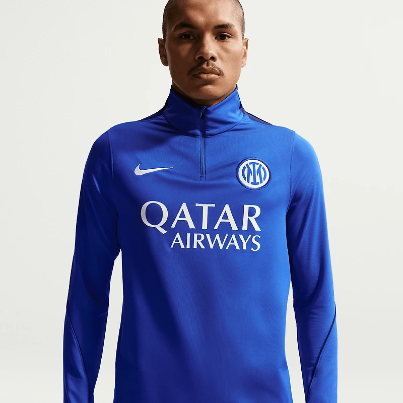 Men's Nike Blue Inter Milan 2026/27 Strike Drill Quarter-Zip Long Sleeve Top
