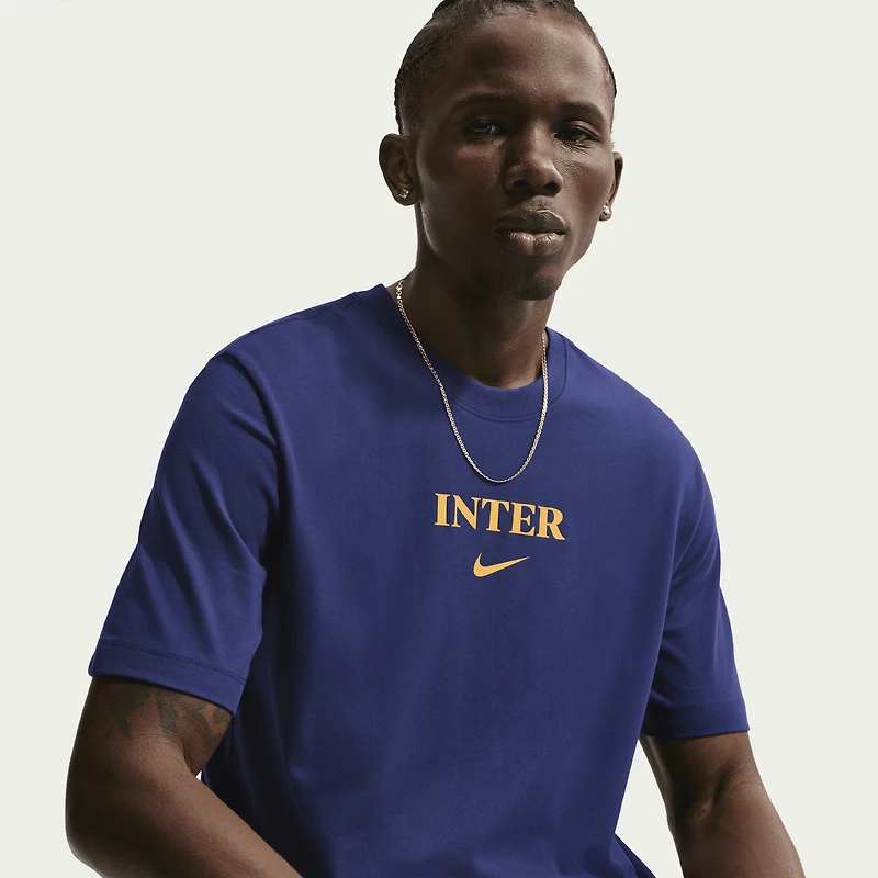 Men's Nike Blue Inter Milan Wordmark T-Shirt