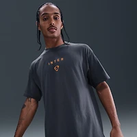 T-shirt Nike gris pour homme avec logo Inter Milan T90