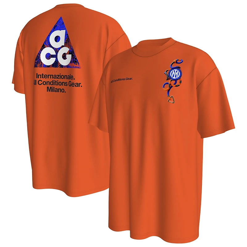 Men's Nike Orange Inter Milan ACG Dri-FIT T-Shirt
