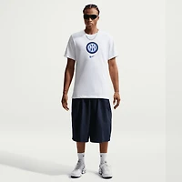 T-shirt Nike blanc pour homme avec l'écusson de l'Inter Milan