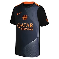 Haut Nike noir Inter Milan 2025/26 Third Academy Pro Pre-Match Dri-Fit pour jeune