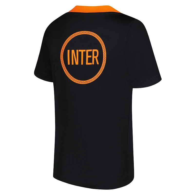 Haut Nike noir Inter Milan 2025/26 Third Academy Pro Pre-Match Dri-Fit pour jeune