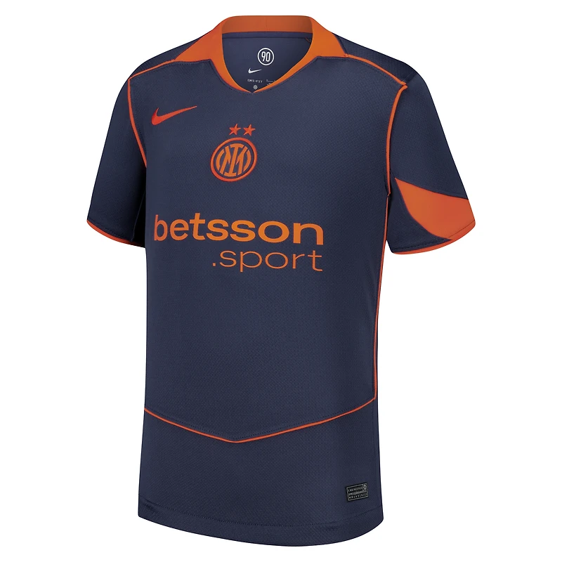 Maillot Nike bleu Inter Milan 2025/26 troisième réplique pour enfant