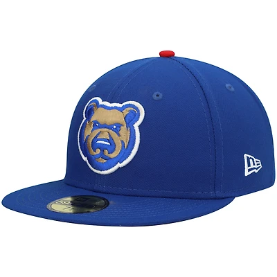 Men's New Era Blue Iowa Cubs Authentic Collection Team Game 59FIFTY Fitted Hat