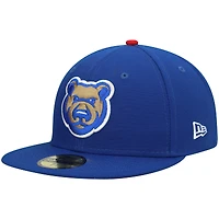 Men's New Era Blue Iowa Cubs Authentic Collection Team Game 59FIFTY Fitted Hat