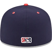 Men's New Era Navy/Red Demonios De Des Moines Copa La Diversion 59FIFTY Fitted Hat
