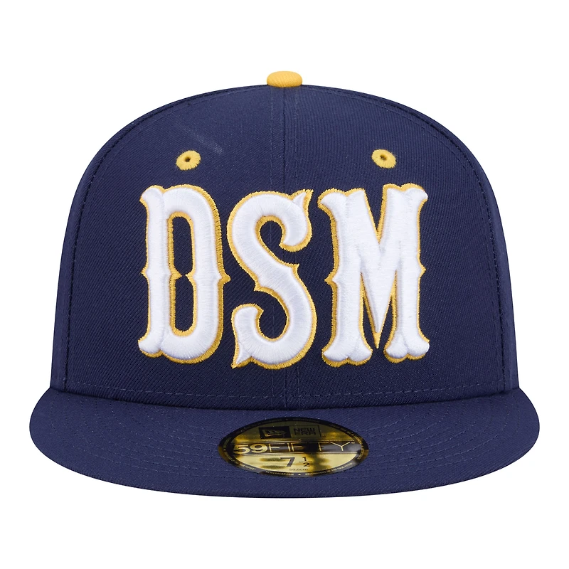 Men's New Era Navy Iowa Cubs Minor League Theme Nights 59FIFTY Fitted Hat