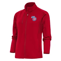 Veste zippée intégrale Antigua rouge Iowa Cubs Generation pour femme