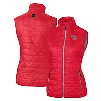 Women's Cutter & Buck Red Iowa Cubs Rainier PrimaLoft Eco Insulated Full-Zip Puffer Vest