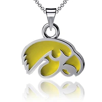 Dayna Designs Iowa Hawkeyes Petit collier pendentif en émail