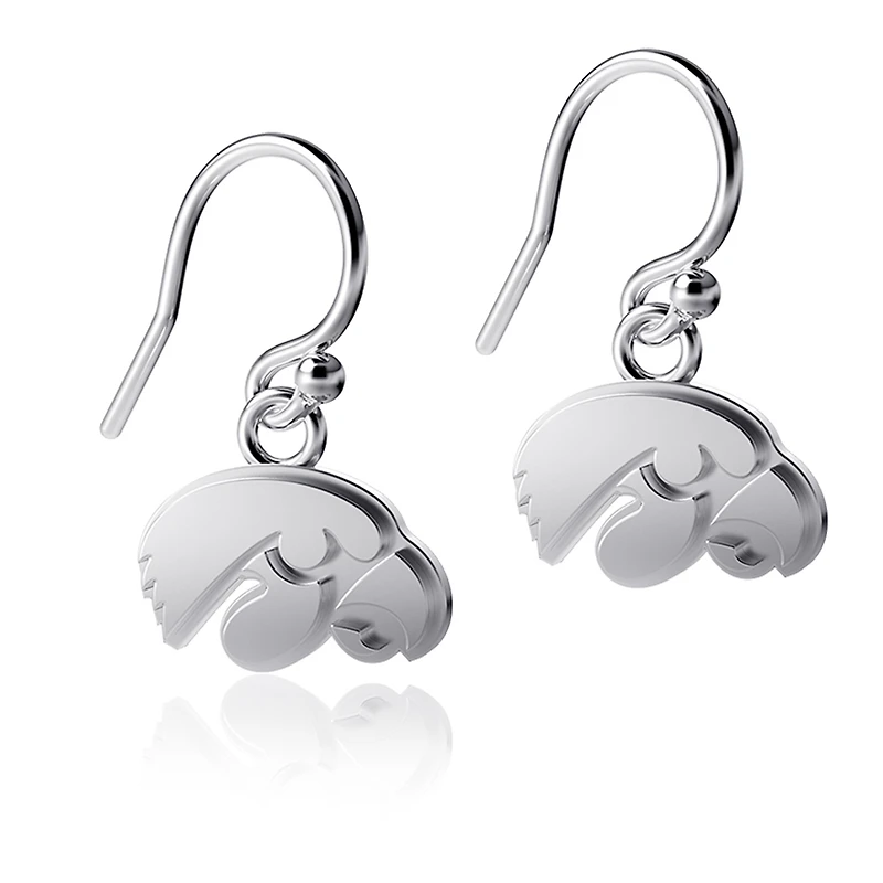 Dayna Designs Iowa Hawkeyes Boucles d'oreilles pendantes en argent