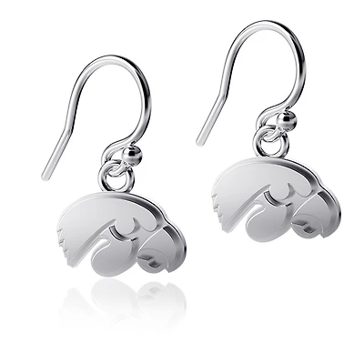 Dayna Designs Iowa Hawkeyes Silver Dangle Earrings