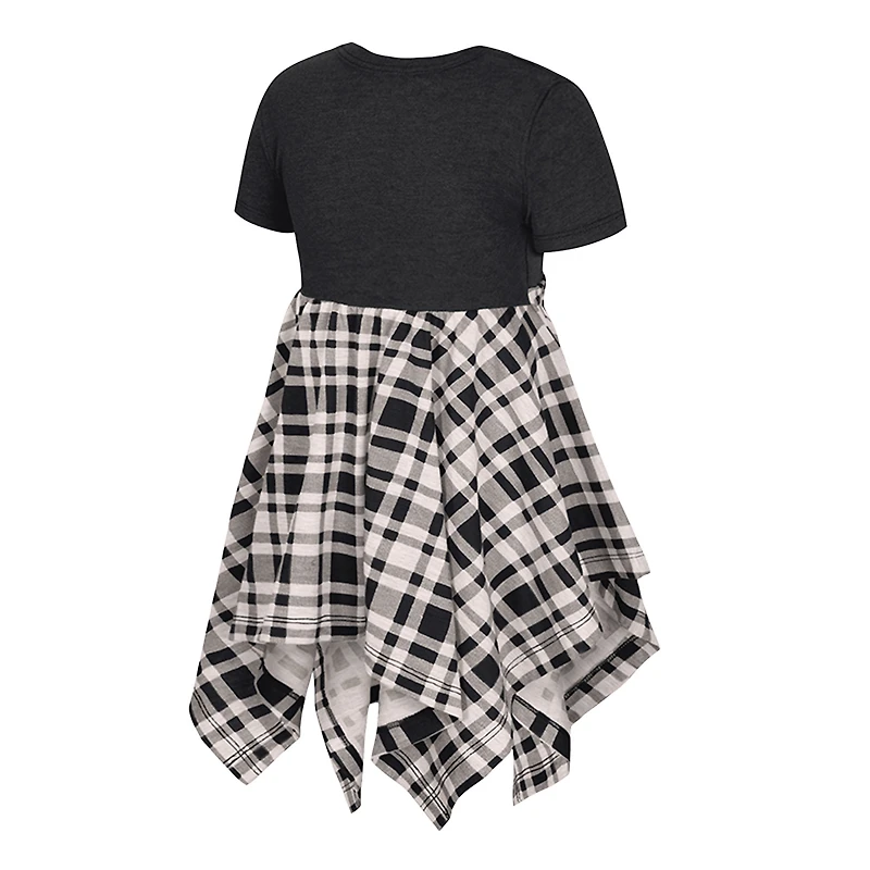 Girls Toddler Colosseum Black Iowa Hawkeyes Marceline Plaid Dress