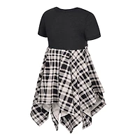 Girls Toddler Colosseum Black Iowa Hawkeyes Marceline Plaid Dress