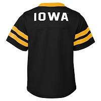 Infant Black Iowa Hawkeyes Two-Piece Red Zone Jersey & Pants Set