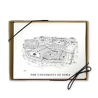Iowa Hawkeyes Lot de 10 cartes de correspondance du stade Kinnick