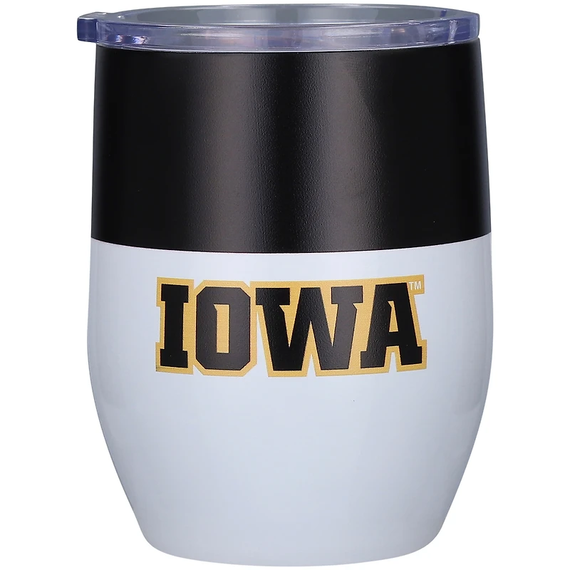 Iowa Hawkeye 16 oz. Gobelet incurvé en acier inoxydable Colorblock
