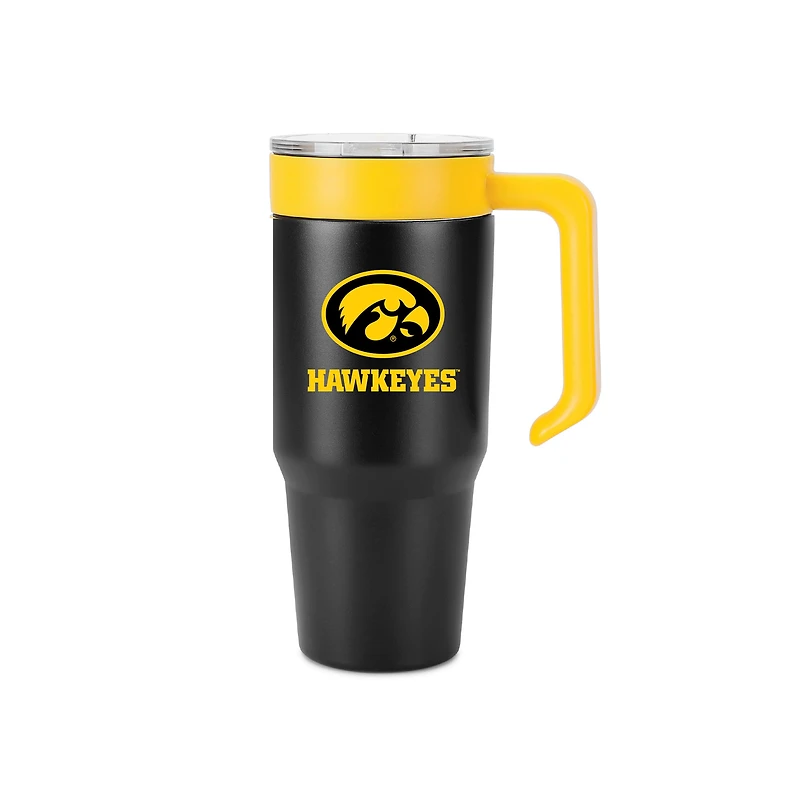Gobelet en acier inoxydable avec logo des Iowa Hawkeyes (1 litre)