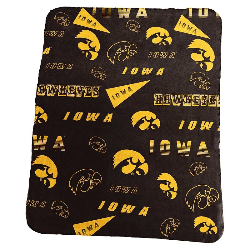 Couverture polaire classique Iowa Hawkeyes 50" x 60"