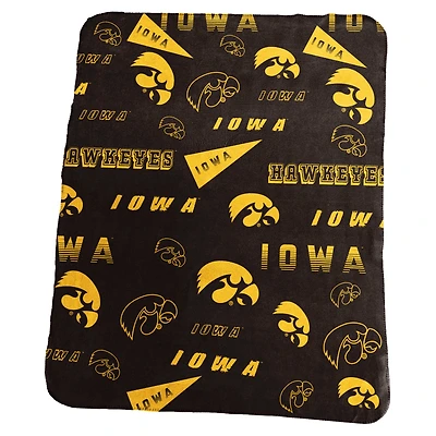 Couverture polaire classique Iowa Hawkeyes 50" x 60"
