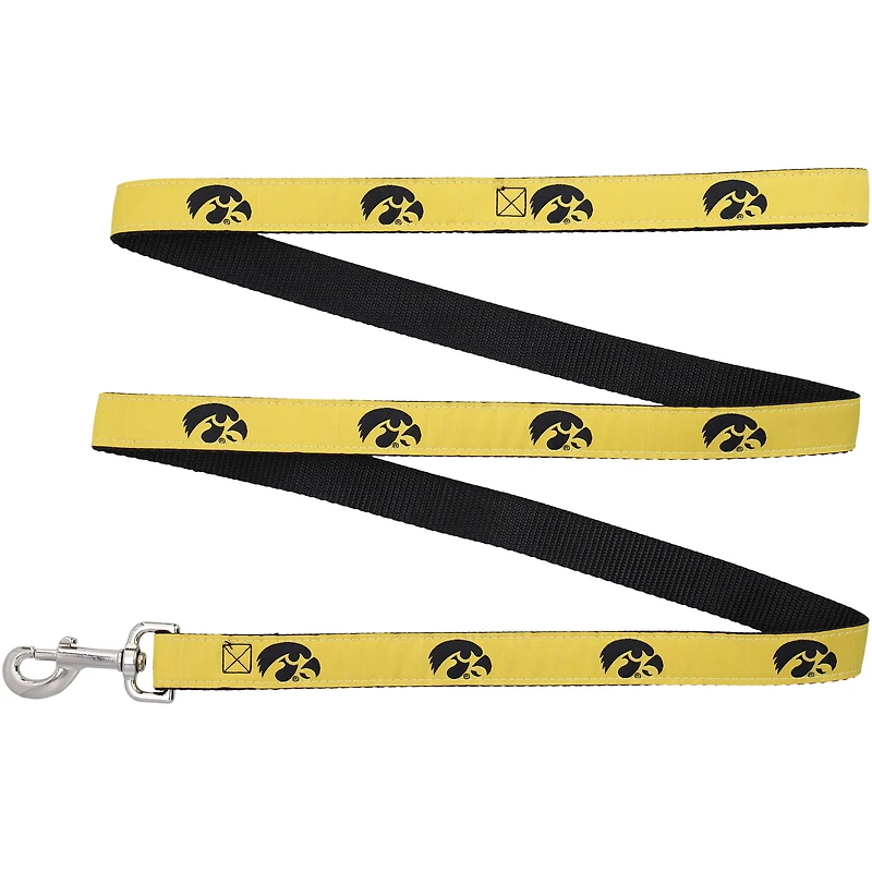 Iowa Hawkeyes Laisse pour chien régulière de 6 pi