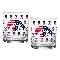 Iowa Hawkeyes  Two-Pack 14oz. Americana Rocks Glass Set