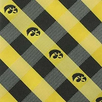 Cravate tissée à carreaux Iowa Hawkeyes - Or/Noir
