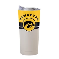 Gobelet isotherme Logo Brands Iowa Hawkeyes Horizon de 59 cl (20 oz) avec revêtement en poudre