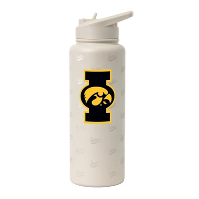 Bouteille isotherme Logo Brands Iowa Hawkeyes Sand Ghost Quencher de 1 litre (34 oz).