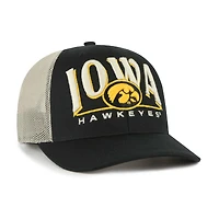 Men's '47 Black Iowa Hawkeyes Arid Adjustable Trucker Hat