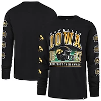 Men's '47  Black Iowa Hawkeyes Go Big Long Sleeve T-Shirt
