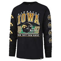 Men's '47  Black Iowa Hawkeyes Go Big Long Sleeve T-Shirt