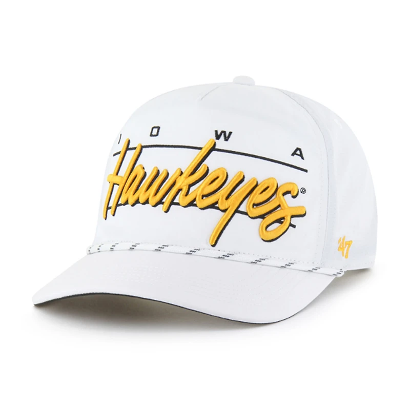 Men's '47 White Iowa Hawkeyes Condor Hitch brrr° Adjustable Hat